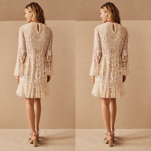 BHLDN x Needle & Thread Snowdrop Mini Dress - Picture 3 of 9